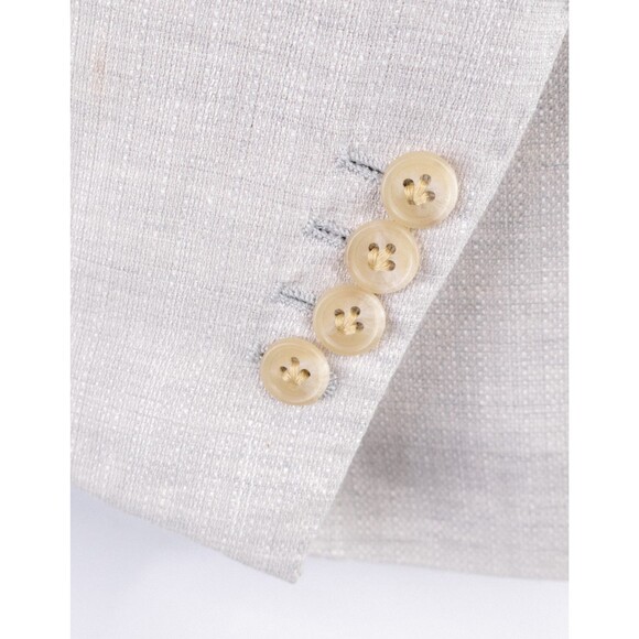 Scabal Mens Sport Coat Jacket Blazer Sz 34R Wool Finest Cloth Two Button Beige - Picture 7 of 14